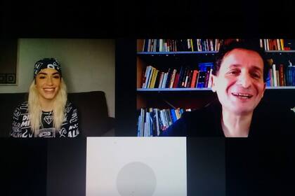 Lali, durante su entrevista con LA NACIÓN