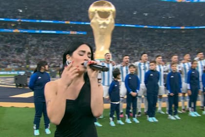 Lali Espósito, a cargo del Himno Nacional en la final de la Copa del Mundo