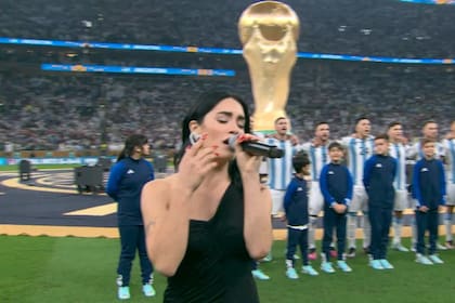 Lali Espósito, a cargo del Himno Nacional en la final de la Copa del Mundo