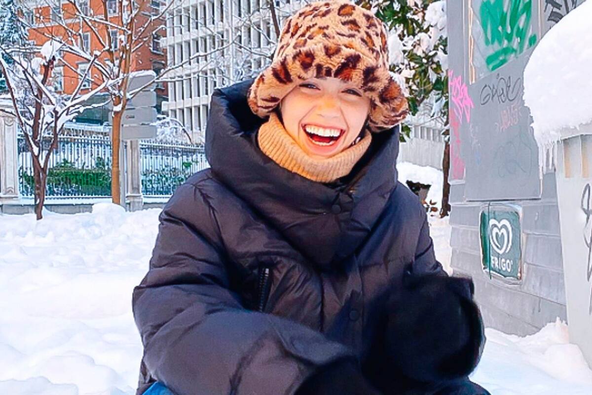 Lali Espósito compartió fotos de su jornada en la nieve