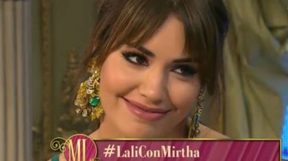 Lali Espósito en la mesa de Mirtha Legrand
