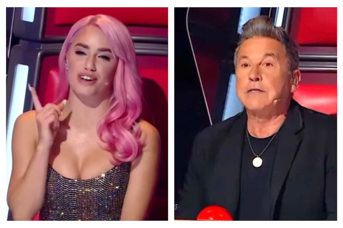Lali Espósito se mostró incómoda tras un movimiento que Ricardo Montaner hizo en el estudio de La Voz Argentina