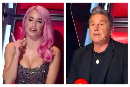 Lali Espósito se mostró incómoda tras un movimiento que Ricardo Montaner hizo en el estudio de La Voz Argentina