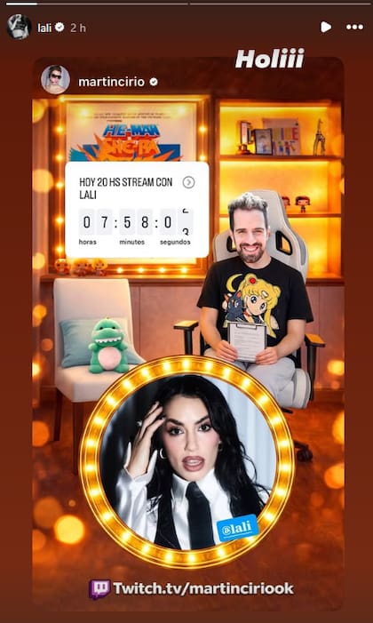 Lali Espósito también compartió la información en sus redes