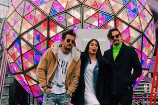 Lali Espósito y Madonna celebraron Año Nuevo en Nueva York