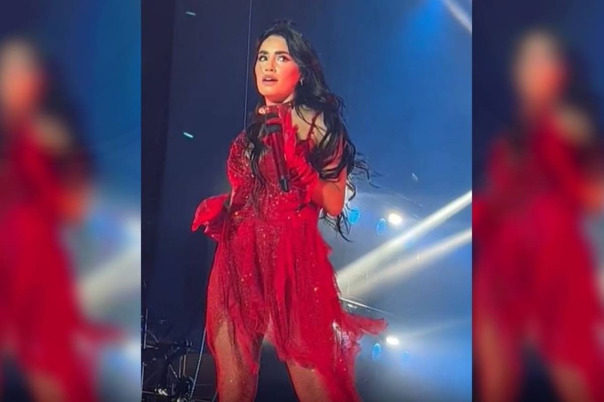 Lali se vio sorprendida en pleno show en el Hipódromo de Palermo por el corte del sonido