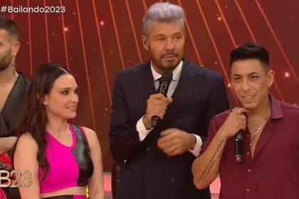 Lali y Brian firmaron la paz en la pista del Bailando (Captura video)
