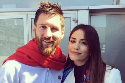 Lali y su foto con Messi