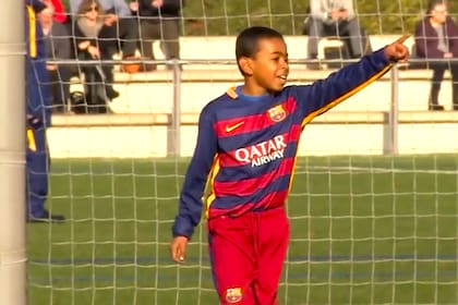 Lamine Yamal de chico, en La Masía: ya mostraba ser un fenómeno