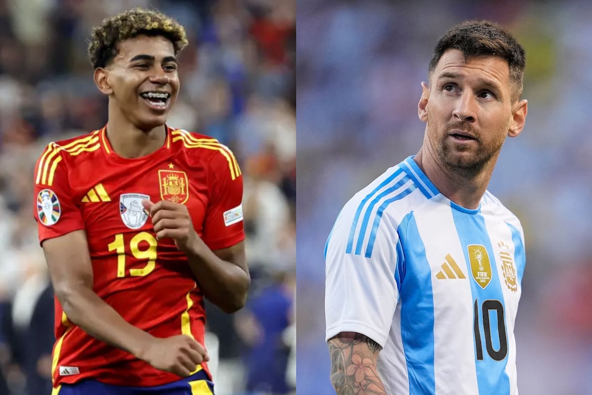 Lamine Yamal y Lionel Messi se enfrentarán en la Finalissima entre las selecciones de España y la Argentina