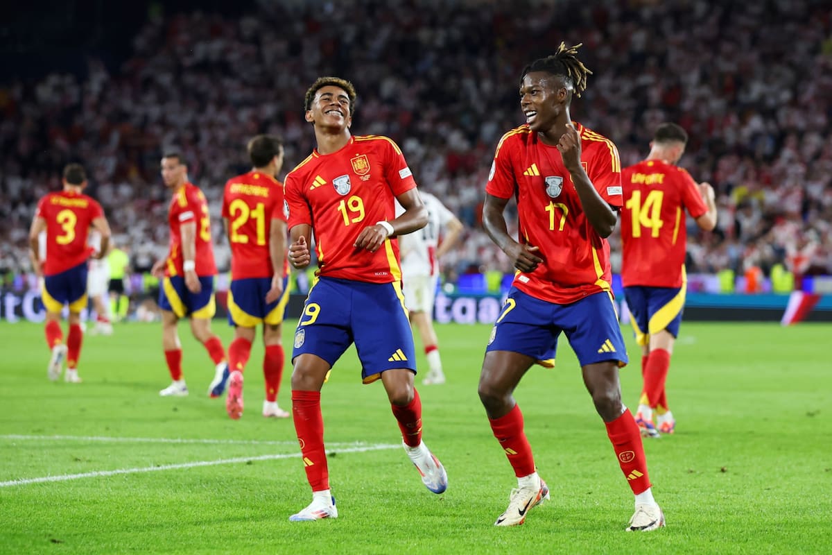 Lamine Yamal y Nico Williams, rebeldía, festejos con bailes y ataque veloz para una España que sueña con llegar lejos en la Eurocopa 2024