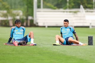 España bajó las cargas: un par de sus figuras se entrenaron aparte antes de la final ante la Argentina