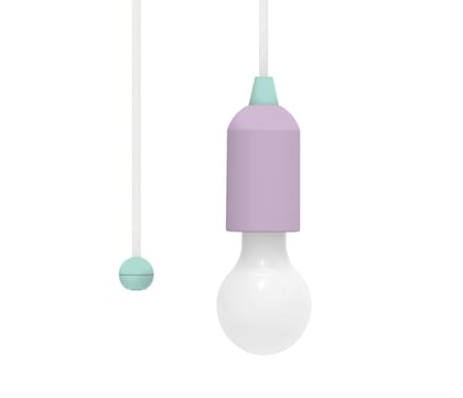 Lámpara portátil bicolor (Gato Store, $349).