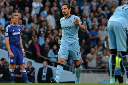 Lampard con la camiseta del Manchester City