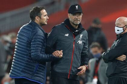 Lampard y Klopp protagonizaron una discusión durante el partido