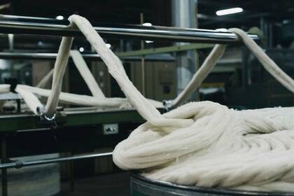 Lana peinada de exportacion