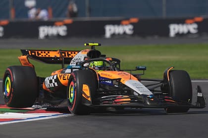 Lando Norris, el líder del campeonato, a bordo de su McLaren