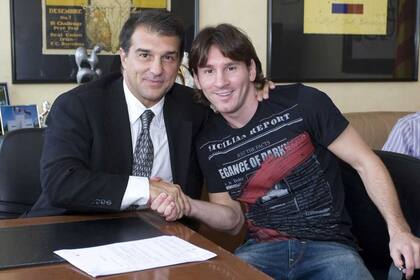 Laporta y Messi, viejos conocidos