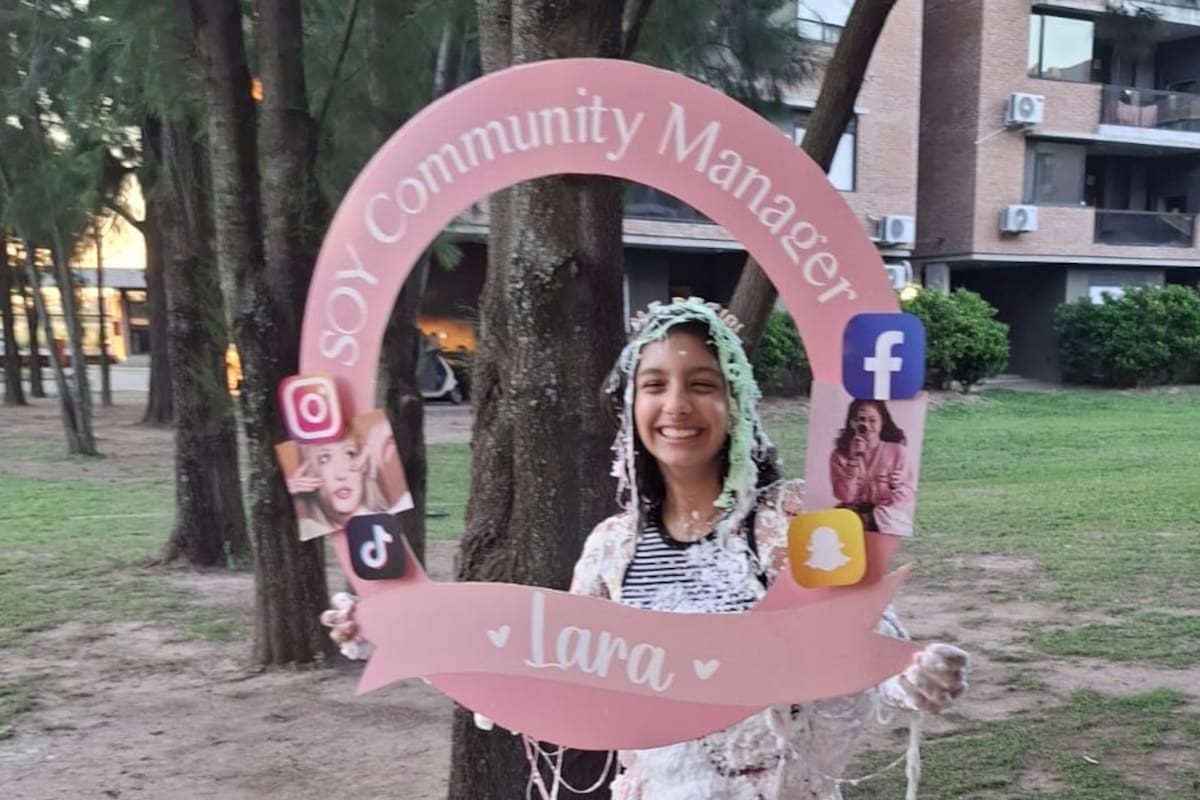 Lara Ghione completó sus estudios universitarios sobre gestión digital con tan solo 12 años