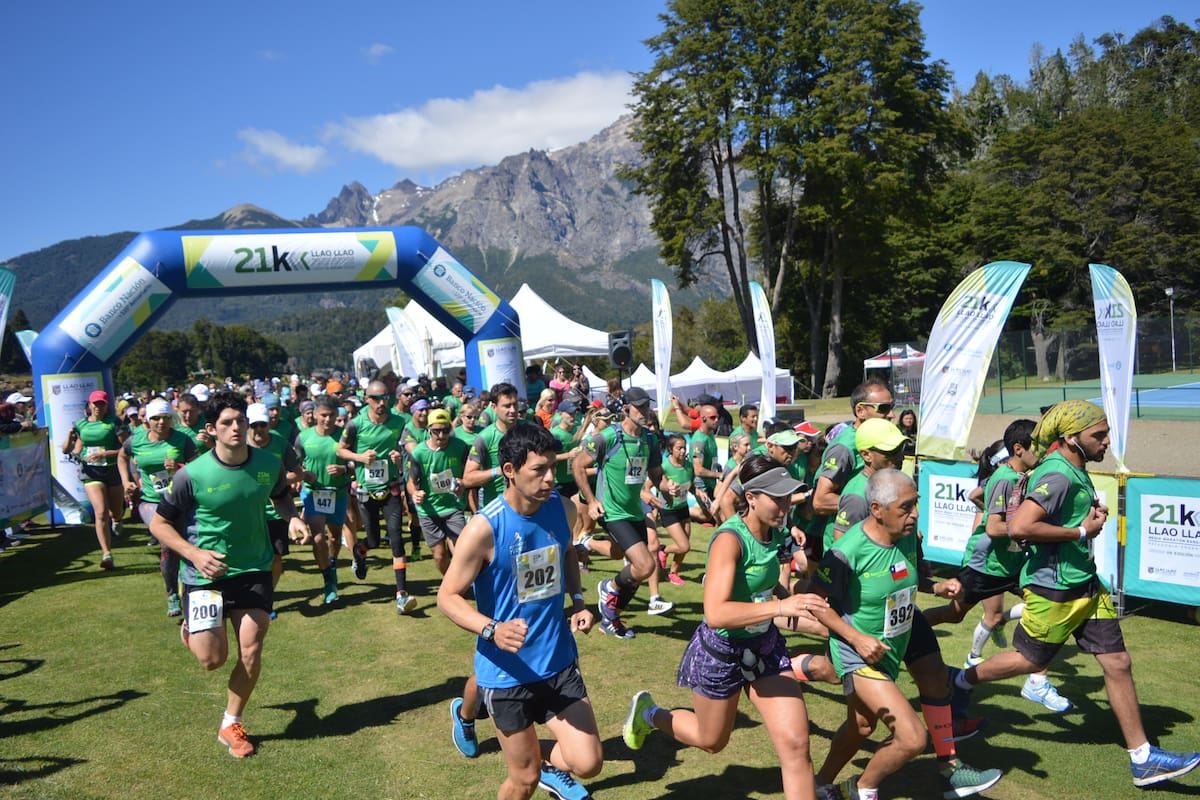 Largada de los 21 y 10k de Llao Llao