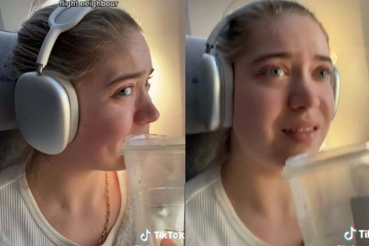 Larissa evidenció cuál es el momento que más sufre durante un vuelo