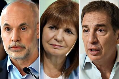 Larreta, Bullrich y Santilli