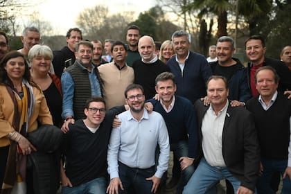 Larreta, durante su raid en Córdoba
