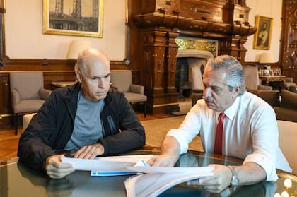 El Presidente y Larreta evalúan estrategias para afrontar la pandemia