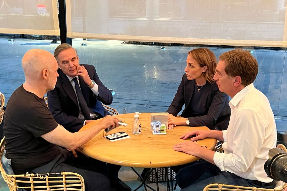 Larreta, Pichetto, Arietto y Santilli, en Vicente López