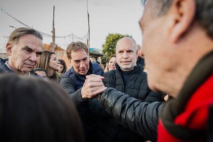 Larreta, Santilli y Pichetto, en Florencio Varela