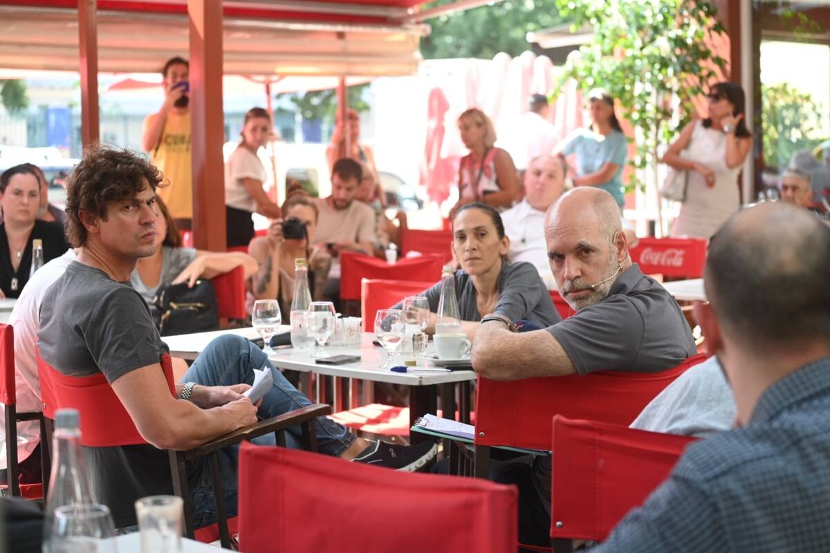 Larreta se mostró hoy junto a Martín Lousteau en Parque Chacabuco