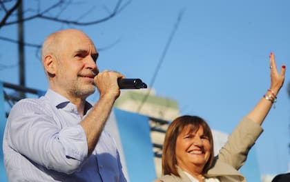 Larreta y Bullrich compitieron en la interna de Juntos por el Cambio en 2023 y la actual ministra de Seguridad la ganó, pero después no llegó al balotaje