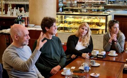 Larreta y Lousteau, en Almagro