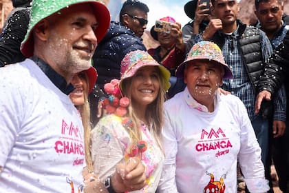 Larreta y Morales participaron del carnaval en la Quebrada de Humahuaca