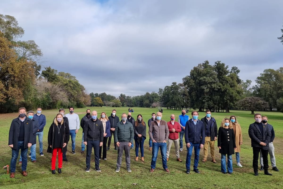 Larreta y Santilli, con intendentes de Pro en Tres de Febrero