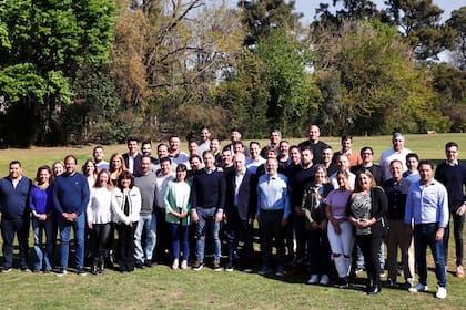 Larreta y Santilli, en San Martín, con intendentes de Juntos por el Cambio