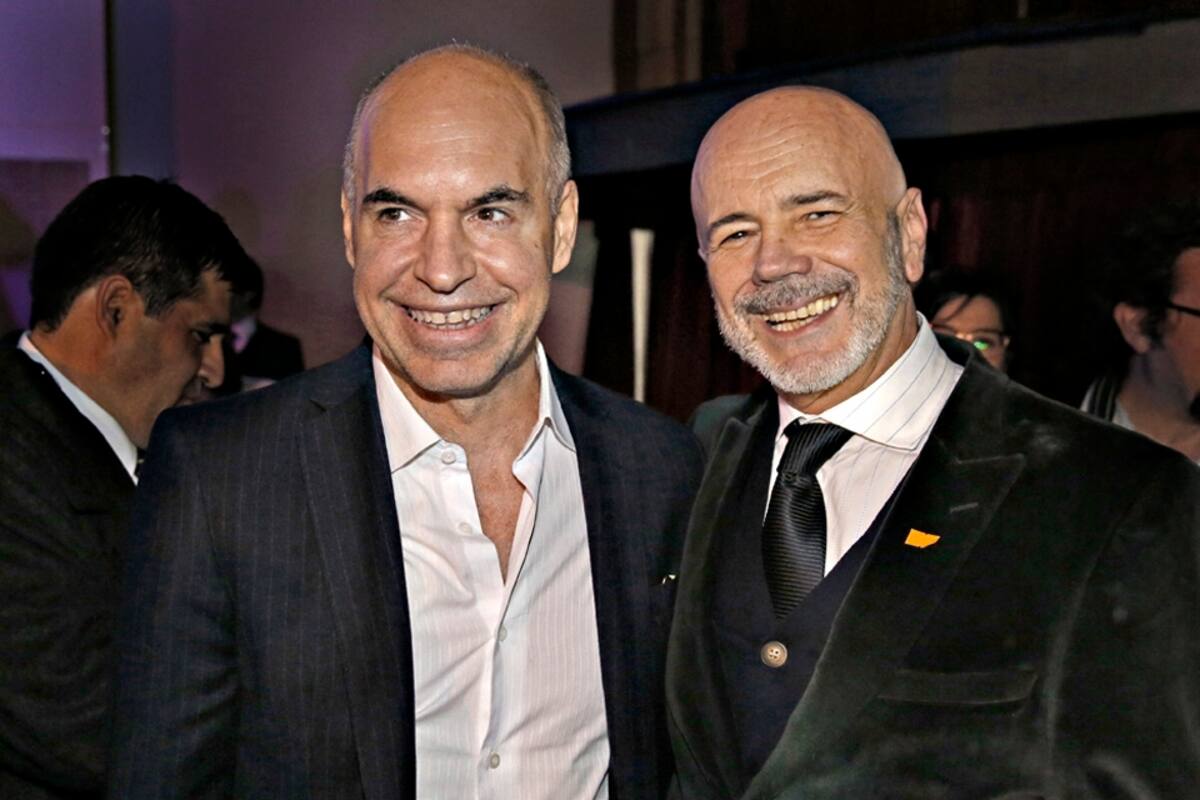 Larreta y Telerman, muy sonrientes