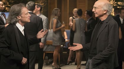 Larry David junto a Richard Lewis, uno de los grandes secundarios de la serie