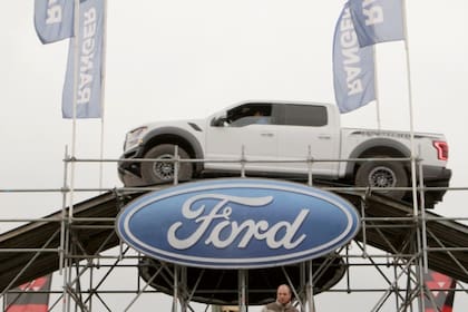 Las 4x4 de Ford se lucieron en la pista off road que la marca montó en Agroactiva 2019.