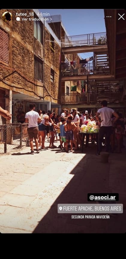 Las acciones solidarias de la ONG Asociar fueron compartidas por Pampita en su Instagram