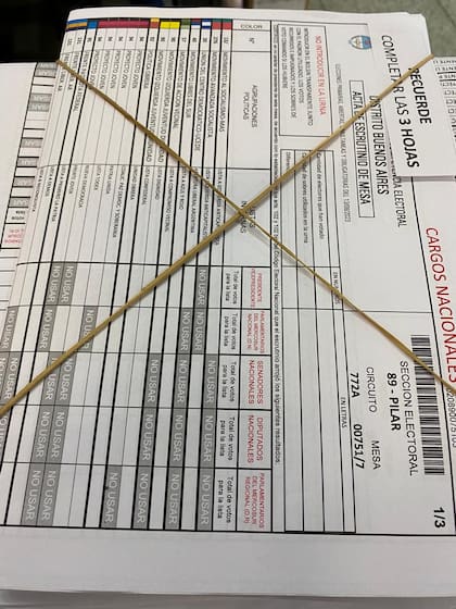 Las actas de escrutinio de las PASO están listas para ir a cada una de las 38.000 mesas de votación.