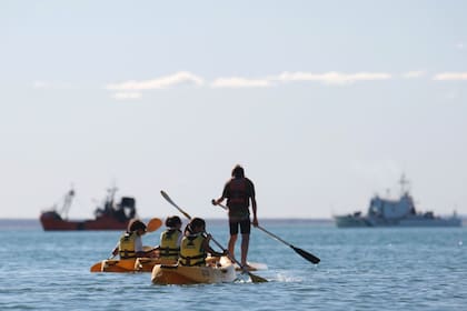 Las aguas de Las Grutas son consideradas las más cálidas de la costa argentina