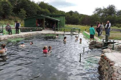Las aguas termales en el municipio de Tolhuin, en Tierra del Fuego