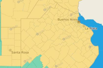 Las alertas emitidas por el SMN para este miércoles 20 de agosto
