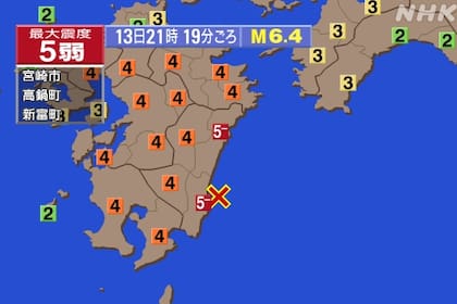 Las alertas por tsunami en Japón.