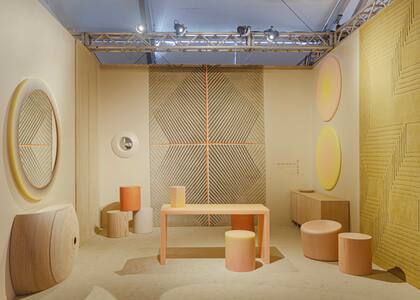Las alfombras diseñadas por Julia Tonconogy, exhibidas en Design Miami