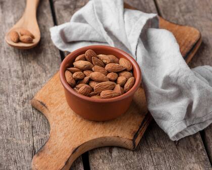Las almendras encabezan la lista de los alimentos con fibra insoluble