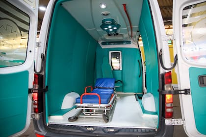 Las ambulancias de SAME para emergencias psiquiátricas están acolchadas en el interior y no tienen elementos punzantes
