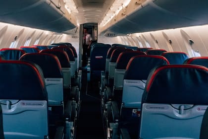 Las amigas fueron las únicas pasajeras del avión