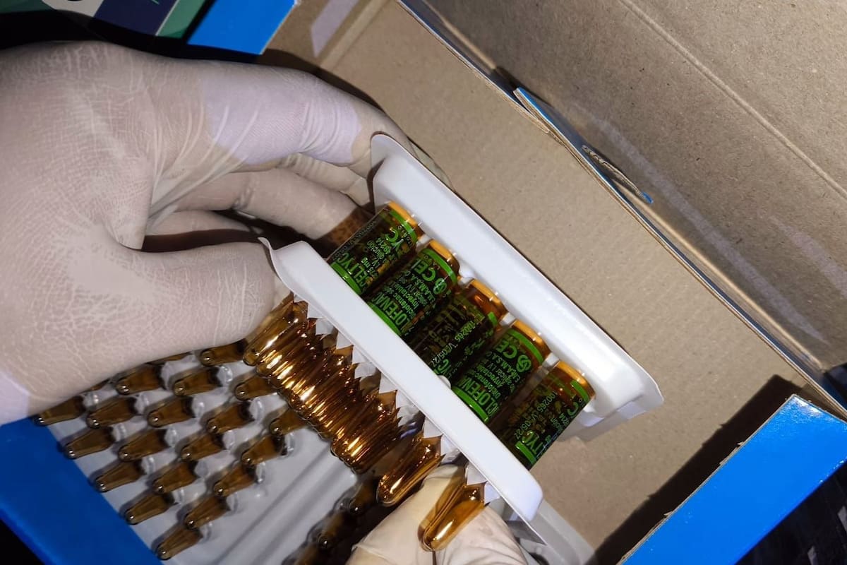 Las ampollas de fentanilo confiscadas en Puerto Madryn